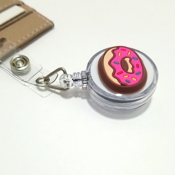 Donut-Themed Retractable Badge Holder - Picture 2 of 4